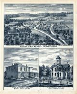 Wlhitehall Bird's Eye View, Camp's Block - Da'n.L.Camp, Prop. Trempealeau Co., Public School Dist. No. 1 Galesville, Wisconsin State Atlas 1878